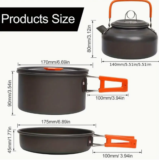 Portable Camping Cookware Set